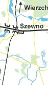 Stacja Szewno i okolice.